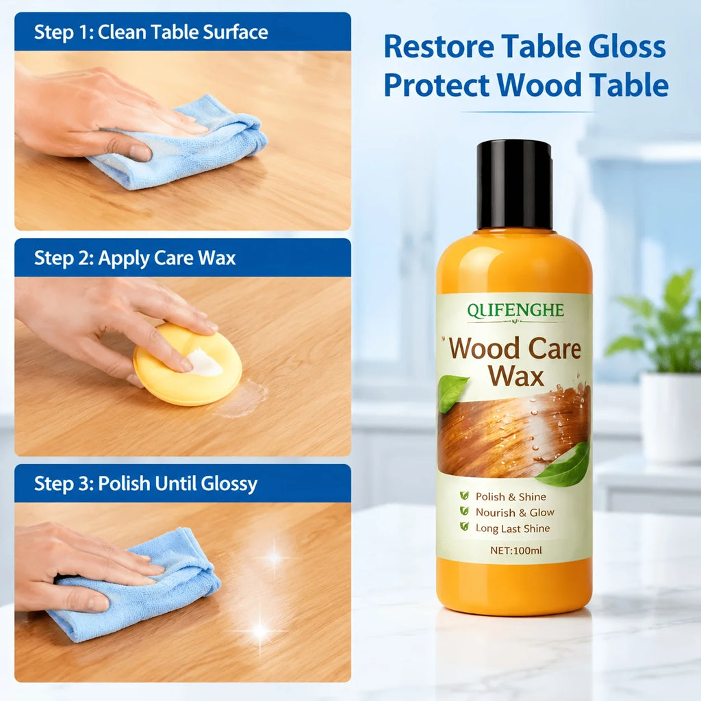 3.38oz Professional Wood Floor Wax And Polish - One Step Solution for Brightening Protecting And Restoring Shine for All Wooden Oasis Select