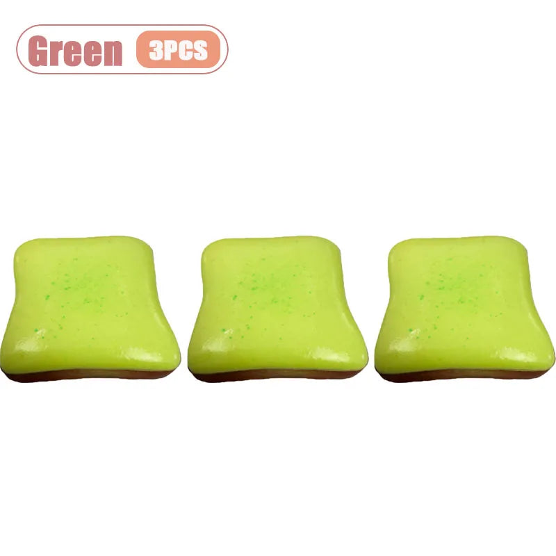 Ultra Soft Slow Rising Cream Toast Squishy Realistic Food Stress Relief Decompression Fidget Sensory Toy for Adults Novelty Gift