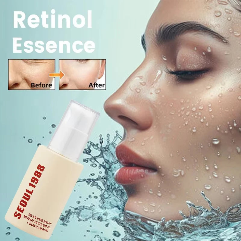 Seoul 1988 Retinol Ginseng Eye & Face Cream Serum Set Firming Moisturizing Diminish Lines Wrinkles Skin Care Essences Oasis Select