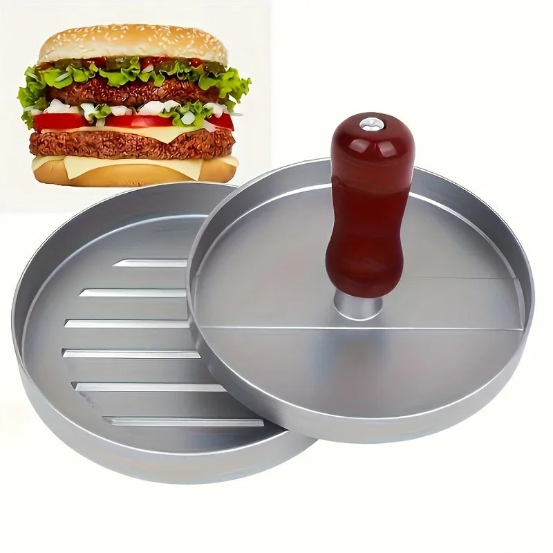 1PC Non-Stick Burger Press Patty Maker Metal Hamburger Mold for Beef Cheese Veggie Burger Making Suitable for BBQ Grill Cooking Oasis Select
