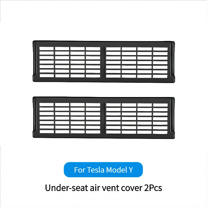 For Tesla Model 3 Model Y 2023 Car Under-seat Air Vent Protection Cover Anti-dirty Pad Auto Interior Modification Accessories Oasis Select 2PCS Model Y