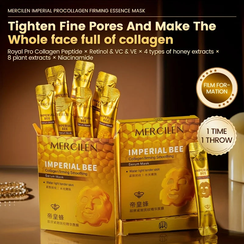 10-Pack Bee Peel-Off Face Masks – Anti-Aging & Moisturizing Peel-Off Face Mask Oasis Select