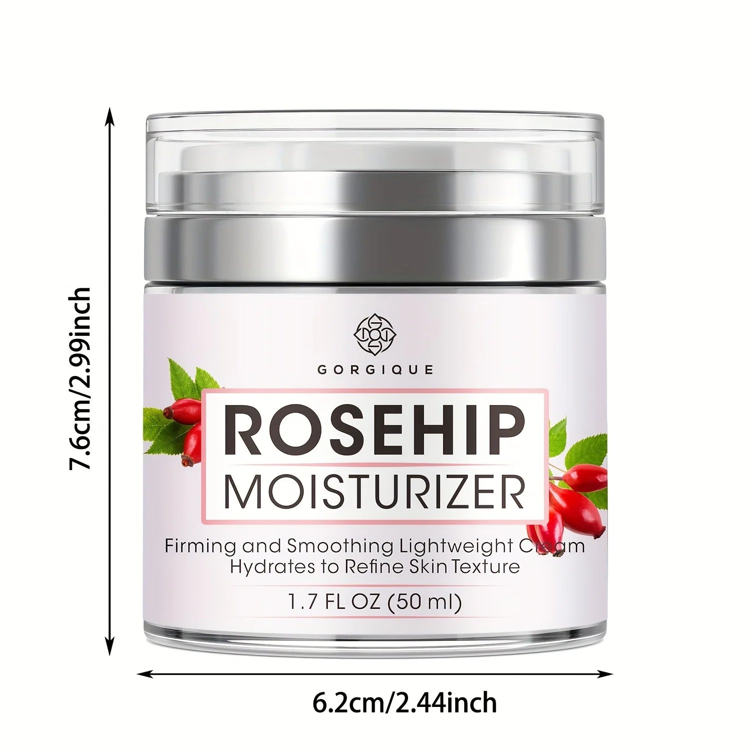 GORGIQUE Rosehip Glow Moisturizer – Face, Neck & Décolleté Rosehip Face Cream Oasis Select