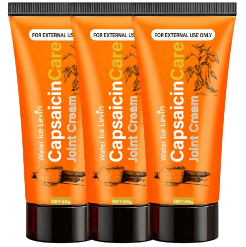 Capsaicin Care Joint Cream for Targeted Relief & Moisturizing with Glucosamine & Vitamin C. Oasis Select CORAL RED 60g