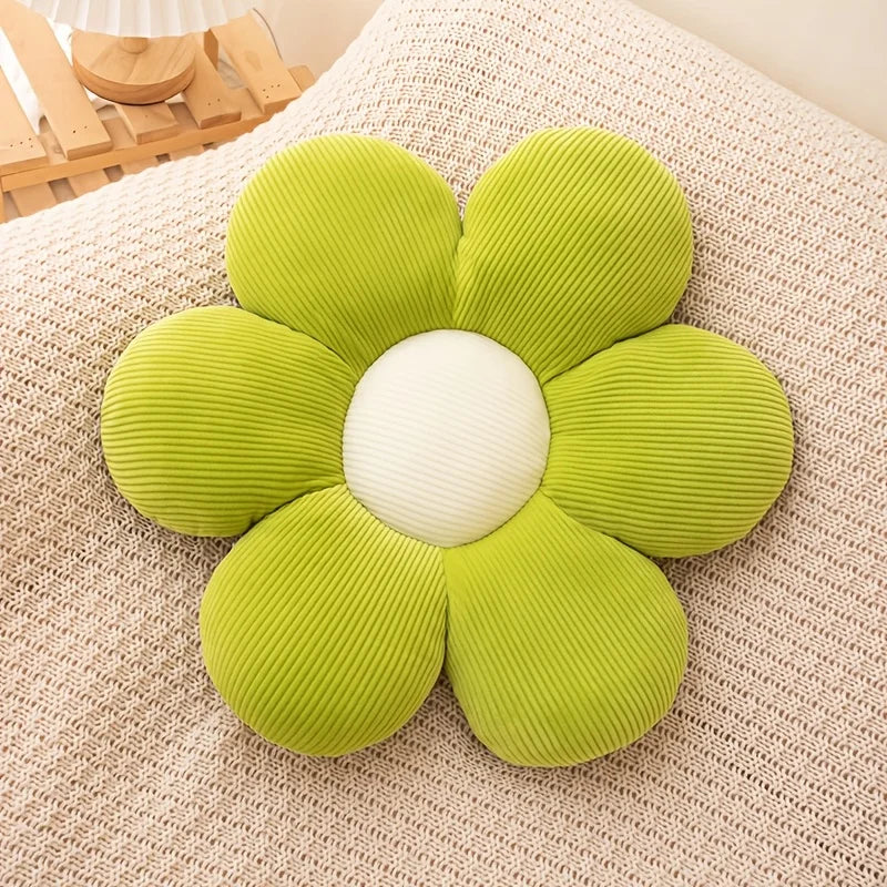 Sunflower Pillows Small Daisy Cushions Petals Flowers Cute Birthday Gifts 40cm Home Decorations Bedroom Office Supplies Oasis Select green