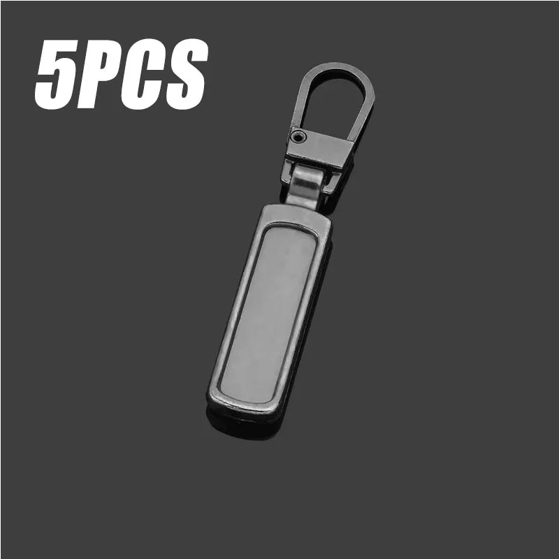 5 Detachable Metal Zipper Pullers Sliders Head Zippers Repair Kits