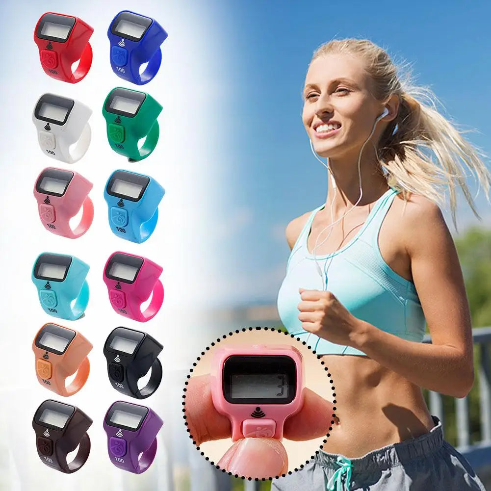 Fitness Electronic Finger Counter, Mini Digital Display Hand Tally Counter 5-Digit Number Count Clicker Resettable Clicker Oasis Select