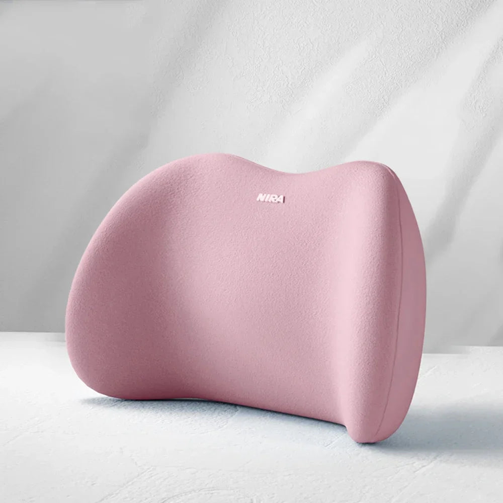 Car Pillow Headrest Neck Pillow Memory Foam Cervical Lumbar Support Car Headrest Back Pad Back Pillow Office Car Interior Acces Oasis Select Pink Waist