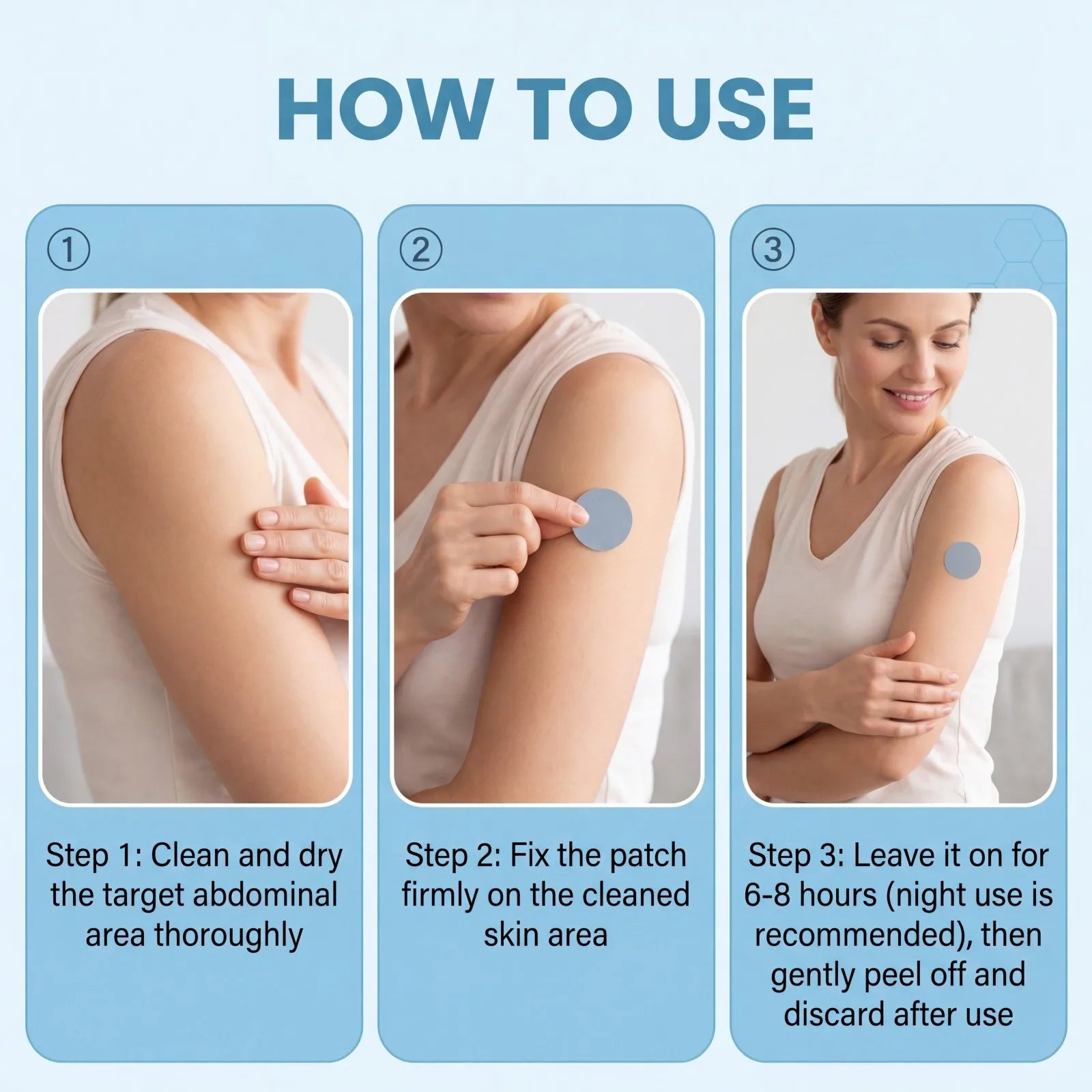 Body Care Patch Moisturizing Skin Patch Hydrating Body Sticker Gentle Soothing Daily Nourishing Soft Skin Care Patch 30 Patches Oasis Select