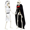 Halloween Skeleton 60cm Artificial Human Body Plastic Skeleton Decoration Haunted House Holiday Scene Layout Props Oasis Select 40cm event bride