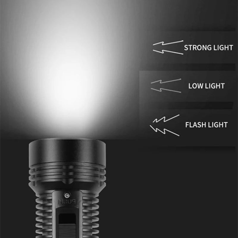 POCKETMAN 2000LM IPX8 Diving Flashlight | Scuba Torch & Lanyard