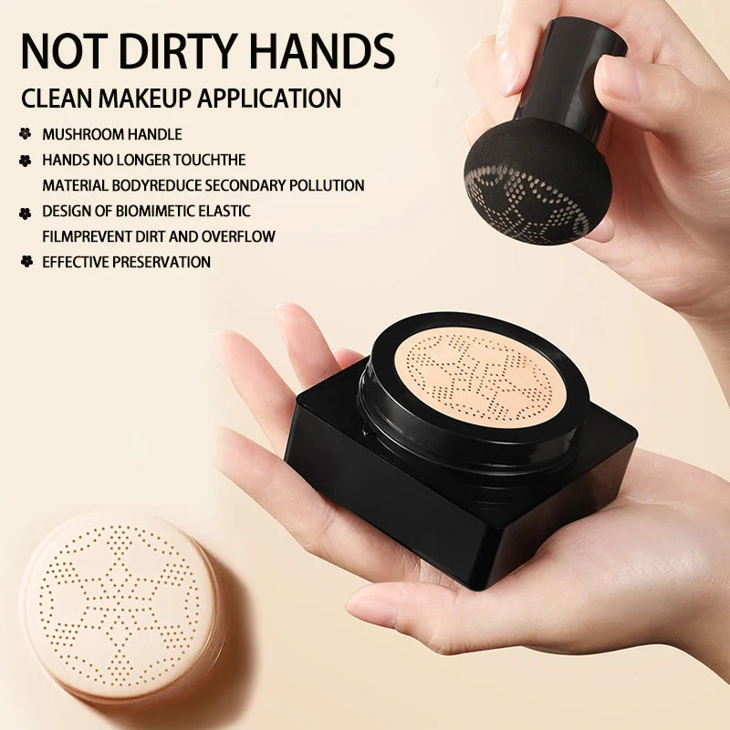 Foundation make-up contains mushroom head air cushion, BB cream is flawless, lightweight, full coverage, long-term moisturizing Oasis Select