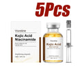 Niacinamide Brightening Ampoule Serum Face Hydrating Even Tone Nourishing Brightening Essence Kojic Acid Dark Spot Corrector Oasis Select 5 x 40ml Boxed