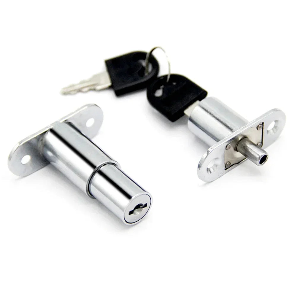 Brand New High Quality Door Latch Single Open Security Sliding Sliver Anti-Theft Cbinet Decoration Furniture Home Kitchen Oasis Select