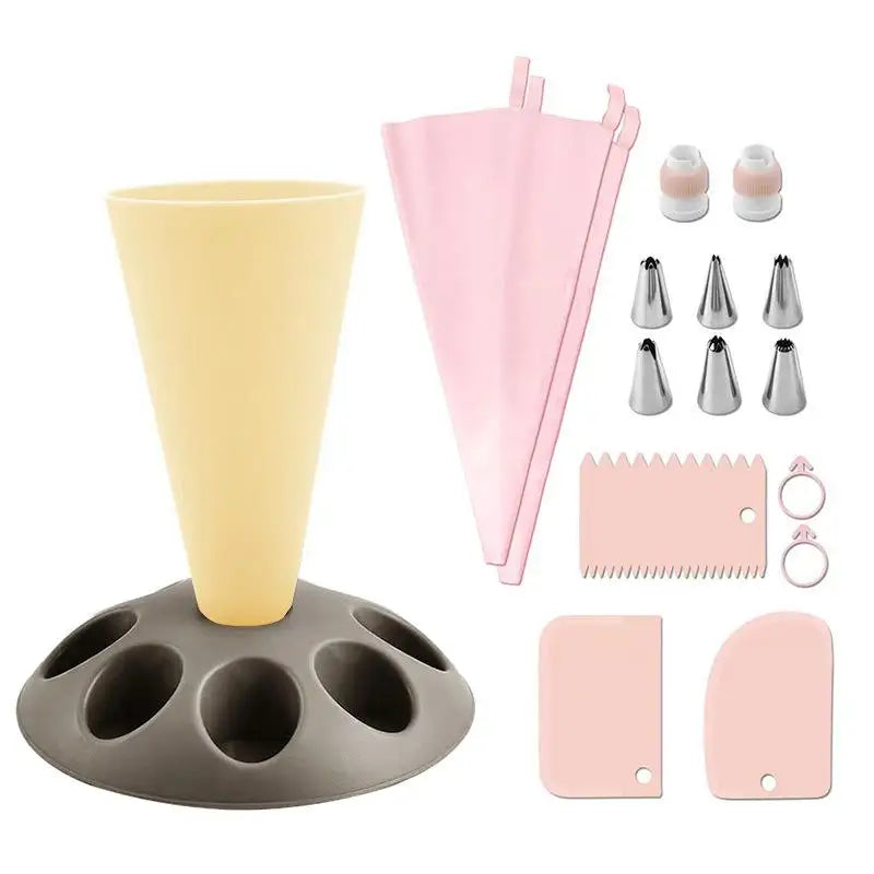 Kitchen Storage Rack for Piping Bags And Nozzles Cake Decorating Tool Pastry Baking Accessories Nozzles Placement Holder Oasis Select A4