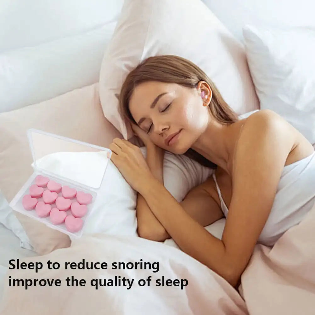 Silicone Reusable Earplugs – Noise Reduction, Sleep & Swimming