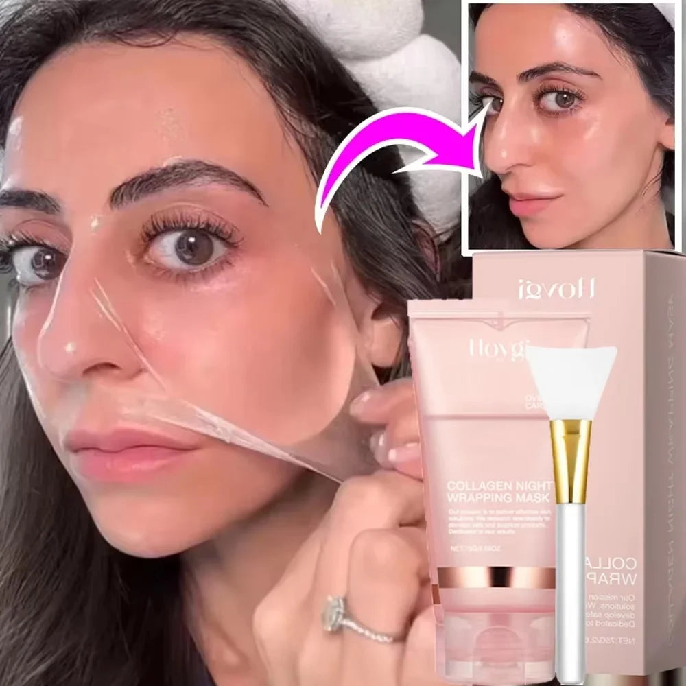 Collagen Overnight Peel-Off Face Mask – Hydrating & Firming Collagen Face Mask Oasis Select