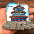 China Travel Fridge Magnets Resin Souvenirs Beijing Forbidden City Huabiao Tiananmen Stone Lion High-end 3D Refrigerator Sticker Oasis Select F5