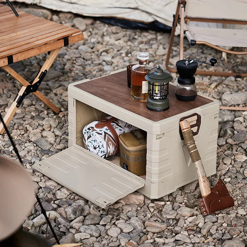 Multi-functional Outdoor storage box Household dustproof portable foldable large camping side door storage box Car finishing box Oasis Select