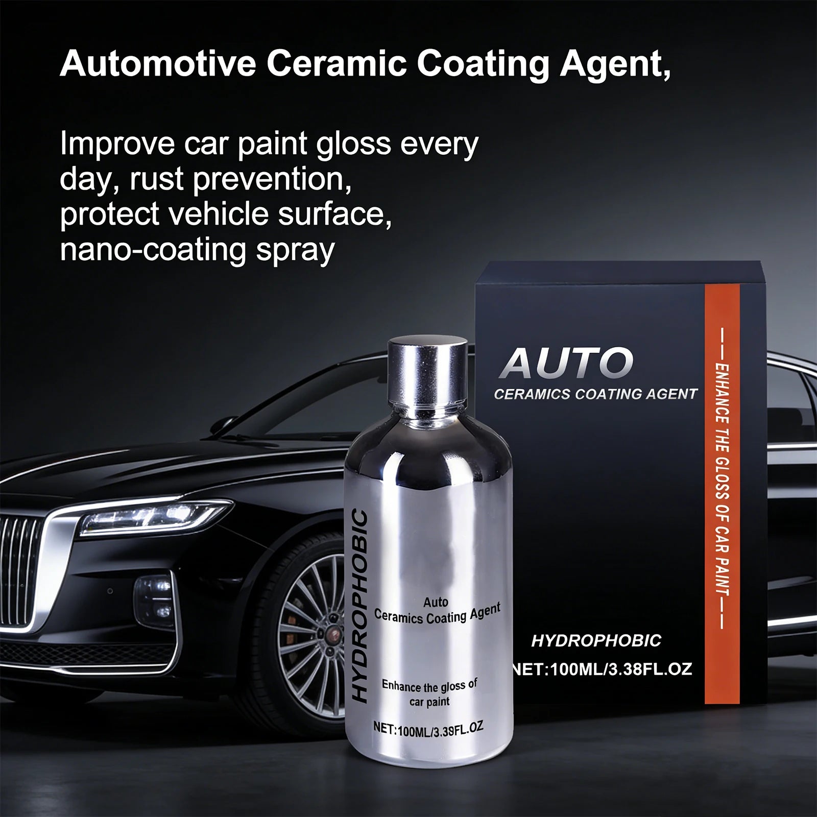 Automotive Ceramic Coating Agent Coating for Auto Paint Care Anti-Scratches High-Gloss Car Polish Nanos Coatings Shine Shield Oasis Select
