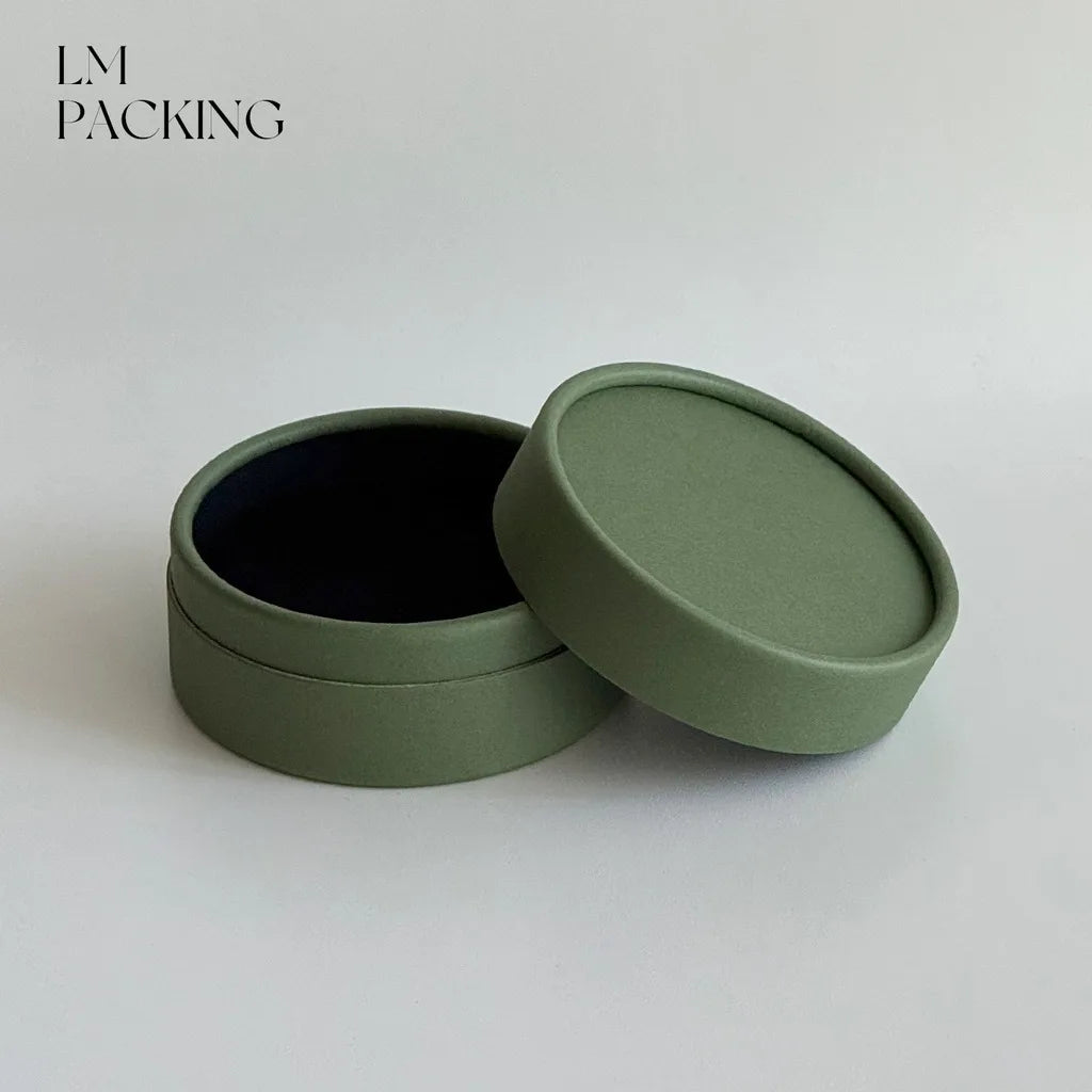 Necklace Packaging Box Elegant Paper Jewelry Box Round Jewelry Box Minimalist For Daily Home Storage Festivals Gifting Occasions Oasis Select Light Green