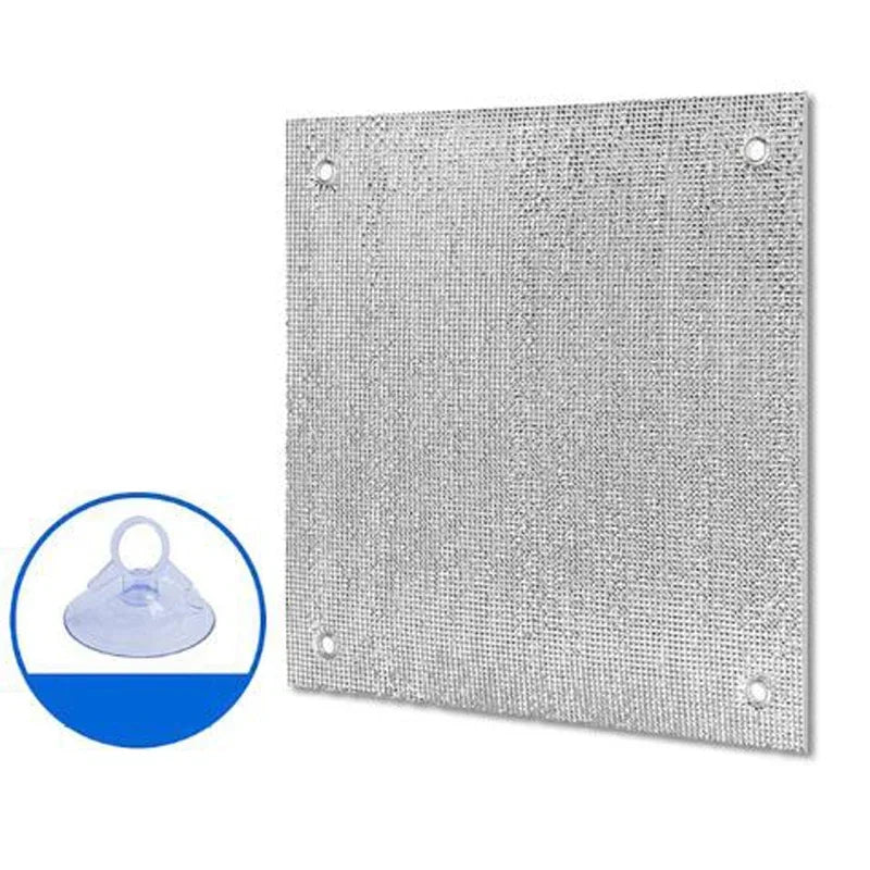 Whole Piece Window Windproof, Warm, Sealed, Winter Leak Proof, Waterproof, Bedroom Thickened，non Perforated, Cold Proof Curtains Oasis Select Silver 60x100 CM