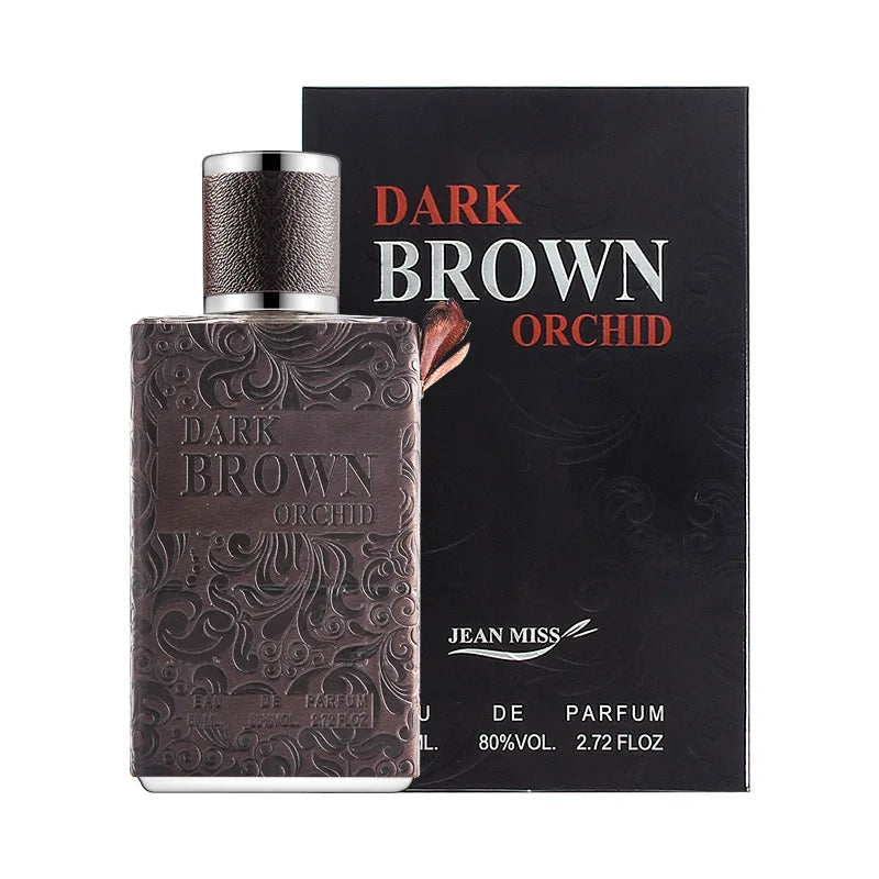 Men's Whisky Leather Tone Perfume Fresh Natural Gentleman Cologne Lasting Eau De Toilette Luxury Charming Fragrance Oasis Select Brown 80ML