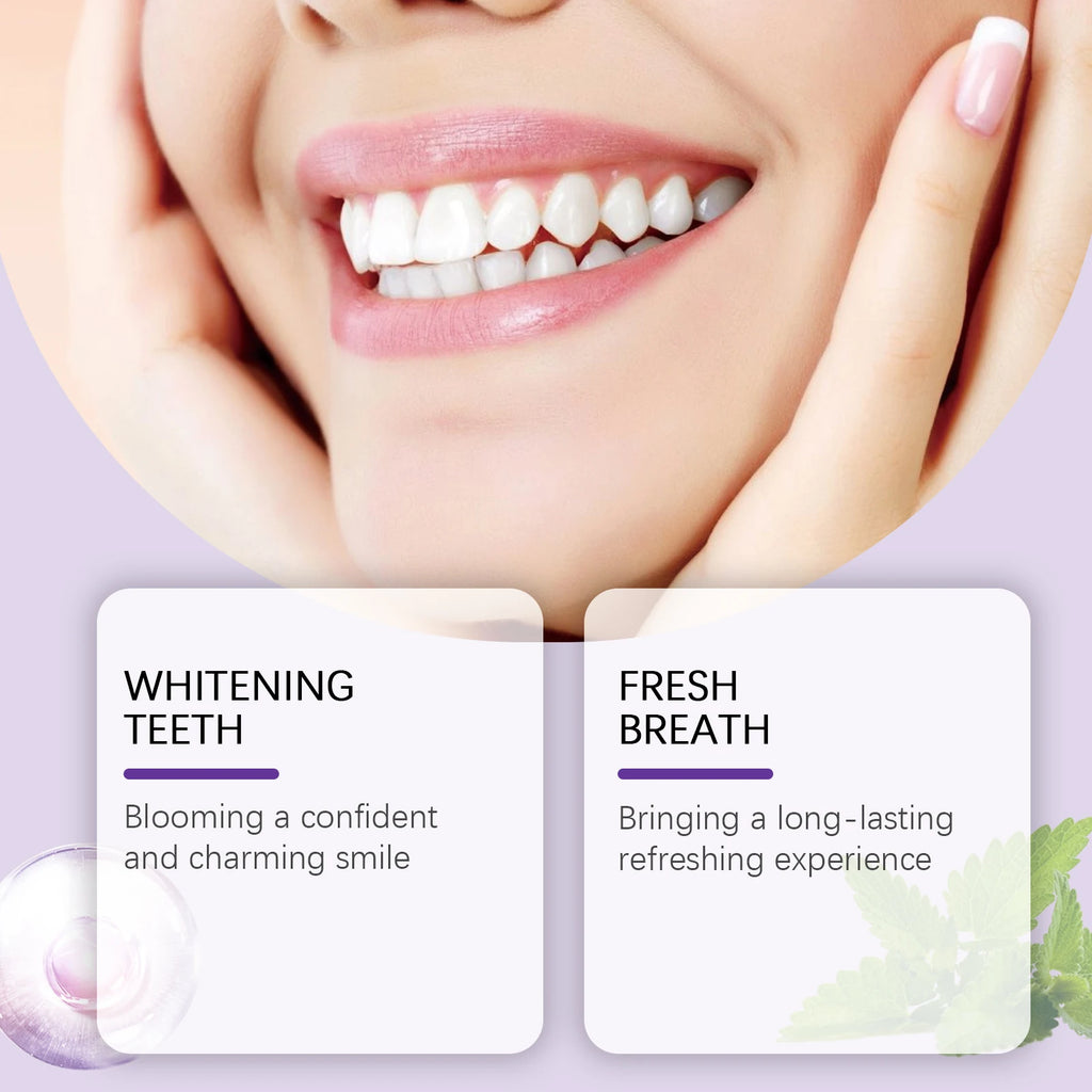 Oralhoe Purple Tooth Whitening Powder 50g – Fresh Breath Tooth Whitening Powder Oasis Select
