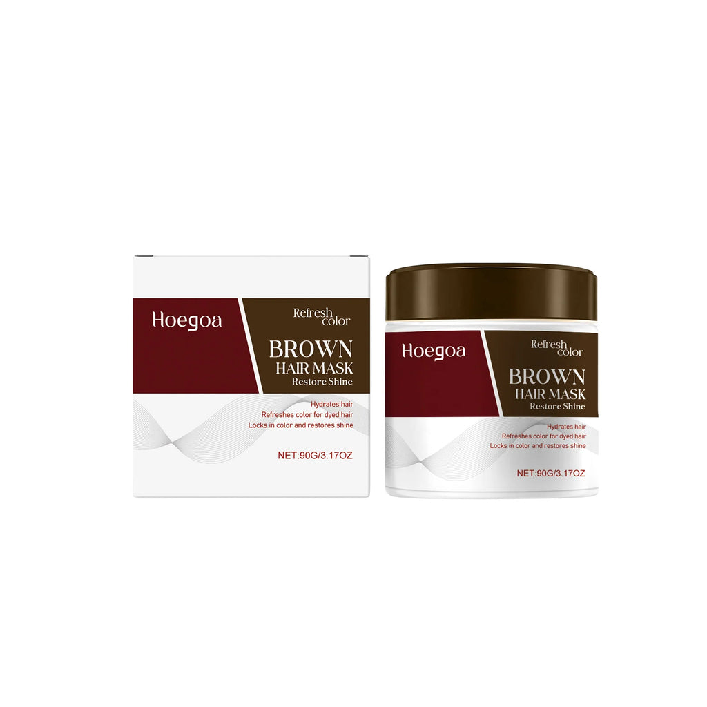 Color Boosting Conditioner Neutralizes Brass Yellow Tones Fade After Bleach Hair Dye Color Depositing Hair Mask For Red Brown Oasis Select BROWN