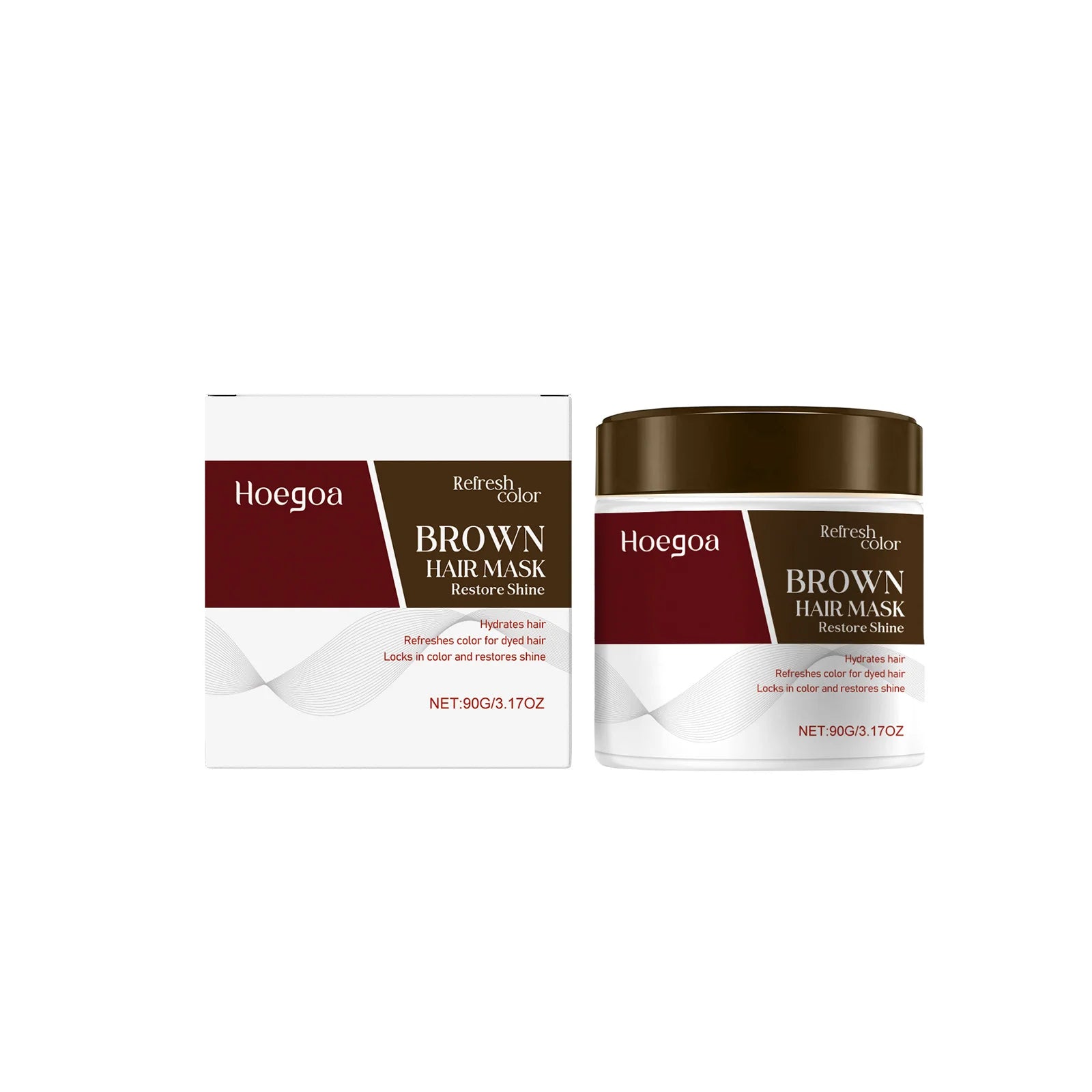 Color Boosting Conditioner Neutralizes Brass Yellow Tones Fade After Bleach Hair Dye Color Depositing Hair Mask For Red Brown Oasis Select BROWN