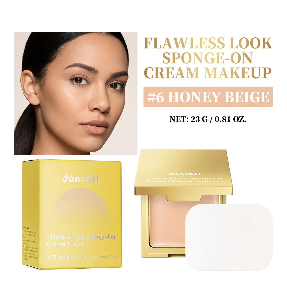 Cream Foundation Sponge – Medium-to-Full Coverage Oil Control Cream Foundation Oasis Select 6Honey Beig