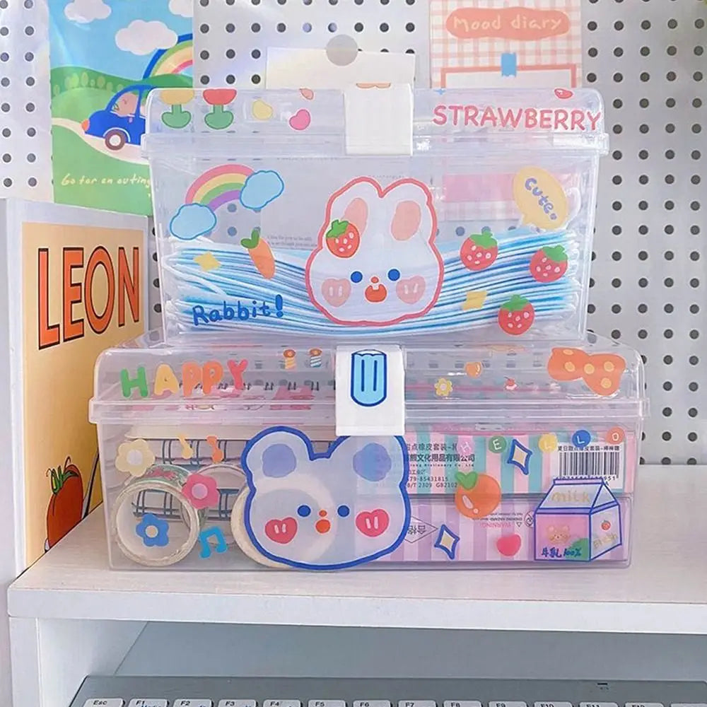 Storage Box Household Miscellaneous Storage Box Large-Capacity Waterproof Dustproof Jewelry Bead Container Desktop Storage Case Oasis Select