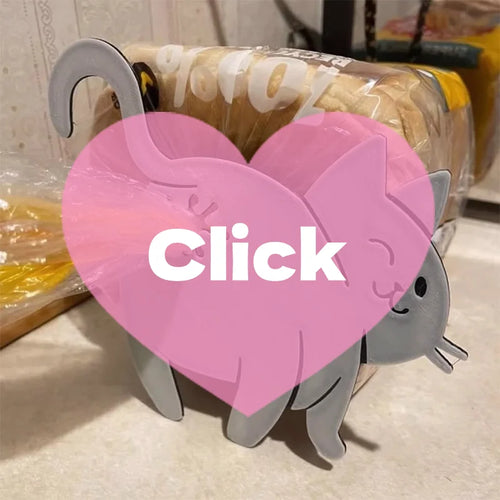 2pcs 3D Cat Butt Bread Bag Clip Snack Bag Sealing Clip Novelty Kitchen Gadget Food Storage Bag Clip For Cat Lovers Oasis Select