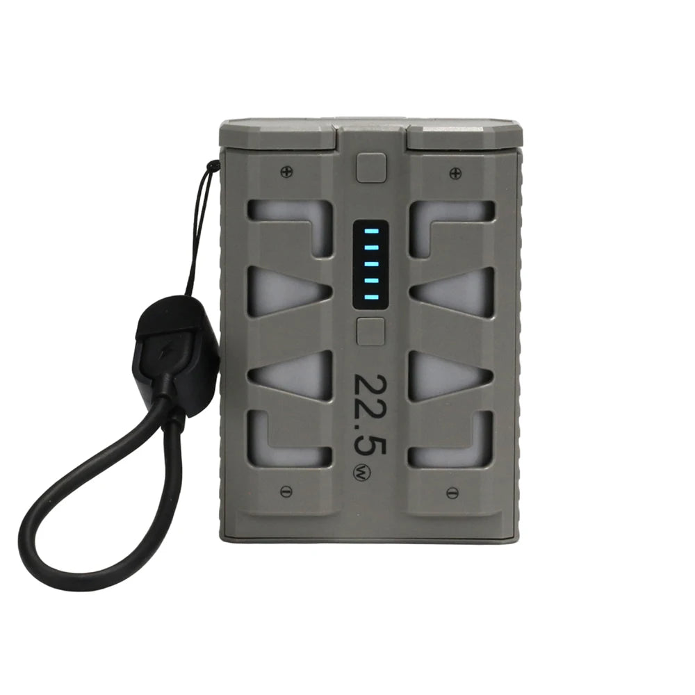 2x 21700 Battery Power Bank DIY Case 22.5W Type-C Fast Charging Dual Mode Low Current Battery Box Large Capacity Power Bank Oasis Select Gray