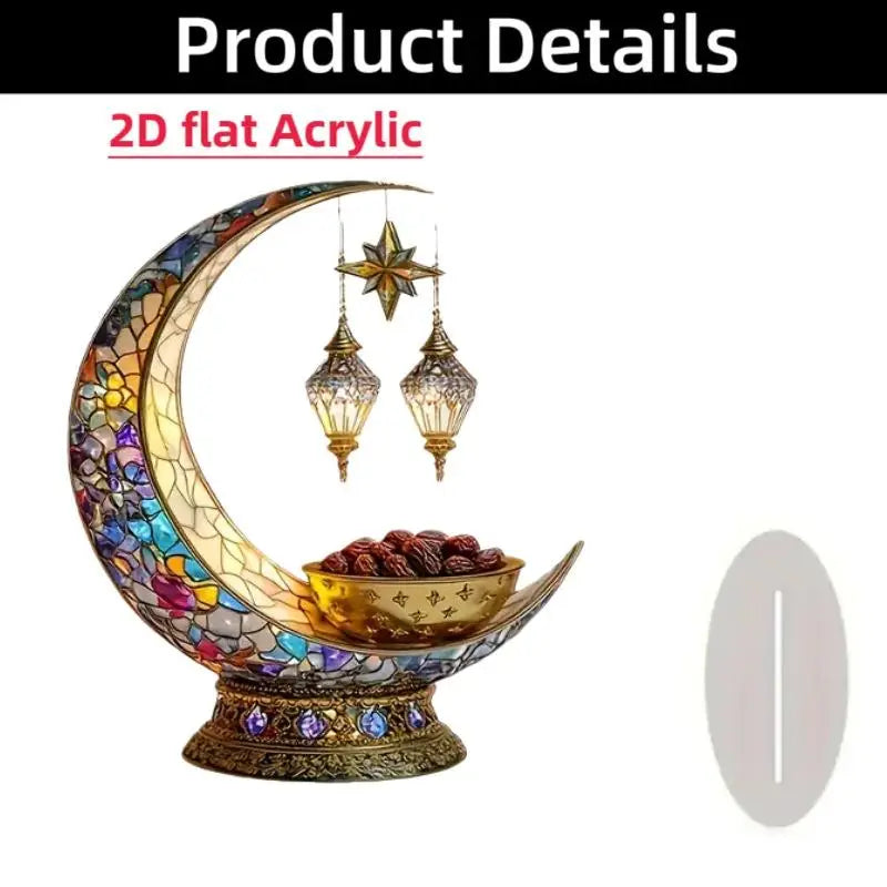 2D Acrylic Arabian Camel & Evil Eye Tree Desk Figurine