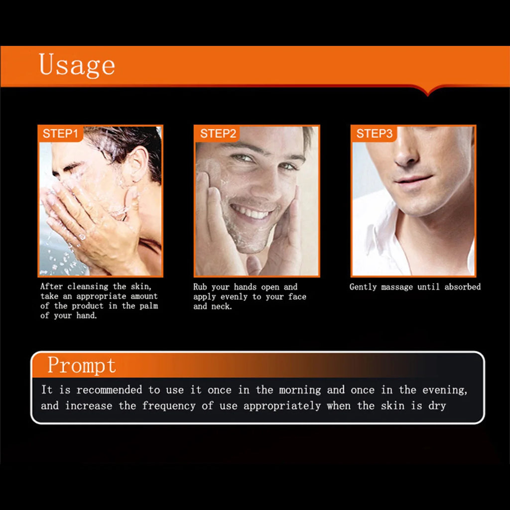 LGRAMER Men's Oil Control Moisturizing Face Cream 50g