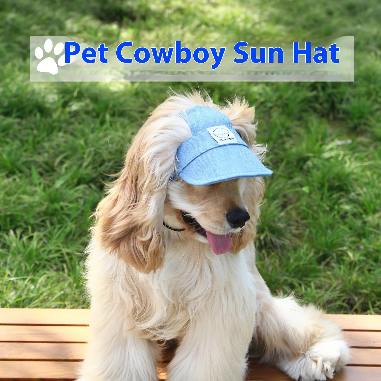 Pet outdoor cowboy sun hats, cats, small and medium-sized dogs, baseball caps, embroidered cartoon cute Shiba Inu headwear caps Oasis Select
