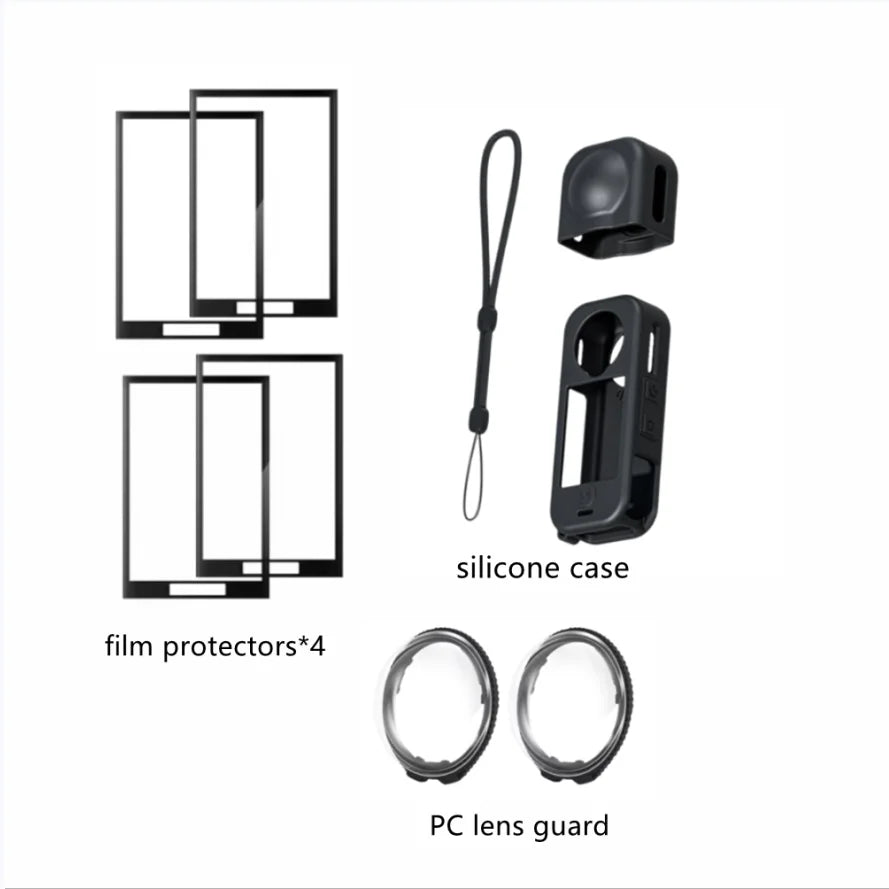 Insta360 X4 Air Protective Case, Lens Cap & Cage Kit