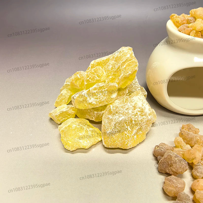 300g Premium Natural Resin Incense Pack: 100g Frankincense & 100g Myrrh for Stress Relief，and 100g Pine Rosin，100% Pure Oasis Select