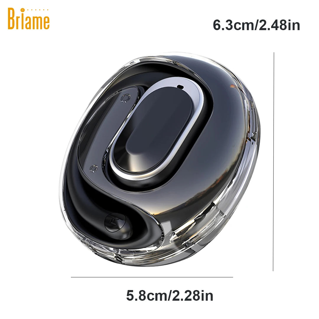 Briame OWS Bluetooth Headphones Wireless Over-Ear Headset with Microphone for Gaming And Music Ball Sport Earphones Black Oasis Select