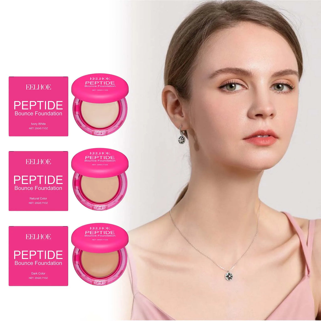 Peptide Bounce Balm Foundation Lasting Full Coverage Concealer Covers Spot Blemishes Brightening Oil Control Makeup Base Cream Oasis Select