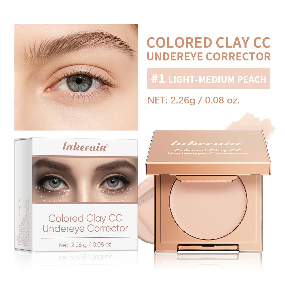 Full Coverage Undereye Color Correction Concealer Matte Waterproof Nourishing Quickly Covers Dark Circles Brighten Skin Tone Oasis Select 1Light Medium Peach