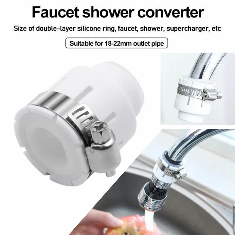 Universal Water Tap Faucet Adapter Shower Anti Splash Head Rotatable Bubbler Fittings Sink Faucet Extender Kitchen Accessories Oasis Select Default Title