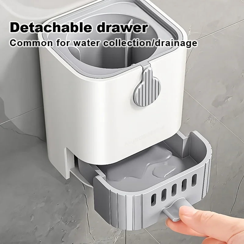 Toilet Cleaning Brush Without Dead Ends Plastic Wall Mounted Toilet Brush Bathroom Accessories Punch Free Cleaning Tool Oasis Select