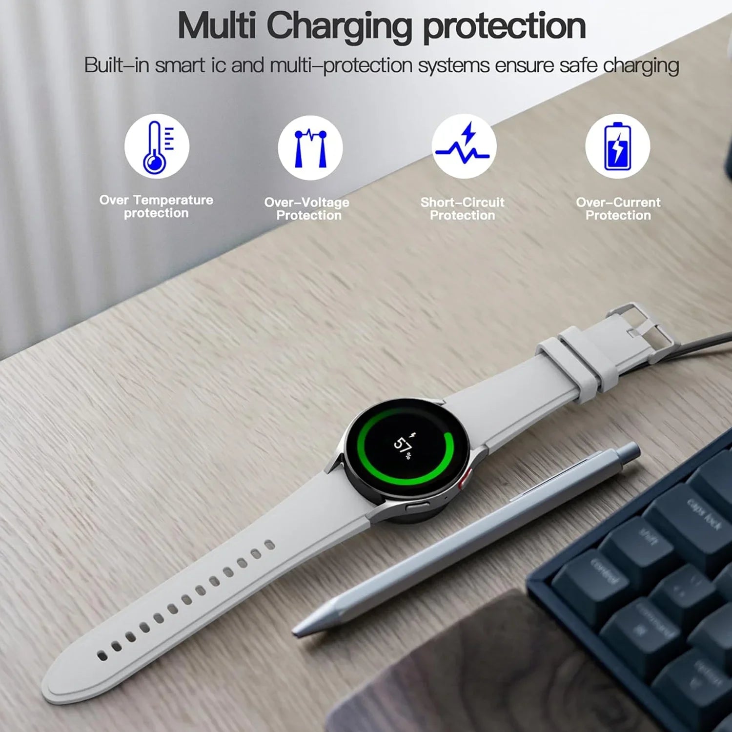Magnetic Charger for Samsung Galaxy Watch 7 Ultra FE 6 5 Pro Fast Charging USB C For Samsung Watch 4 3 2 1 Universal Charging Oasis Select