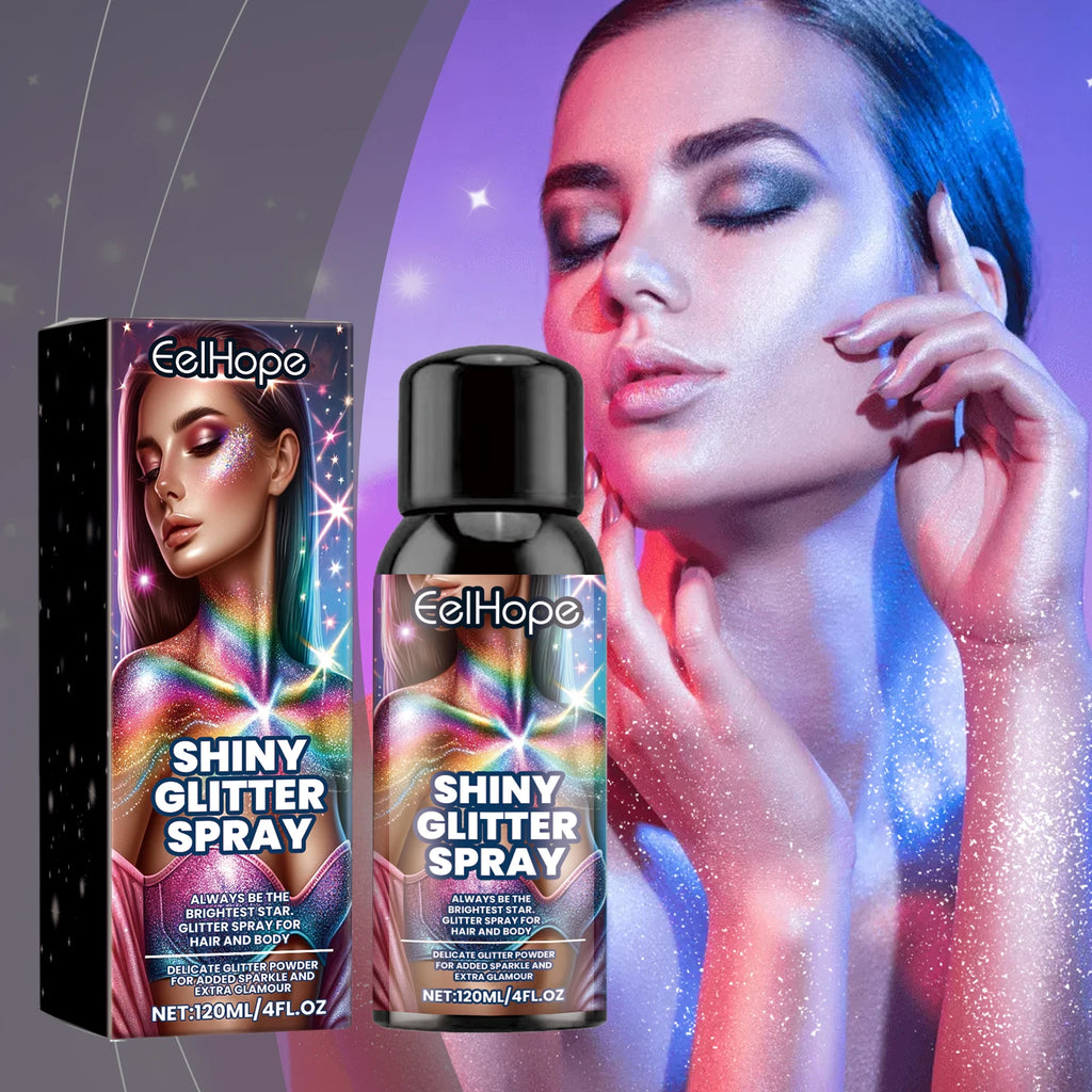 Stage & Festival Glitter Spray - Hair & Body Highlight Sparkling Formula, Ideal for Party Carnival & Holiday Atmosphere Oasis Select