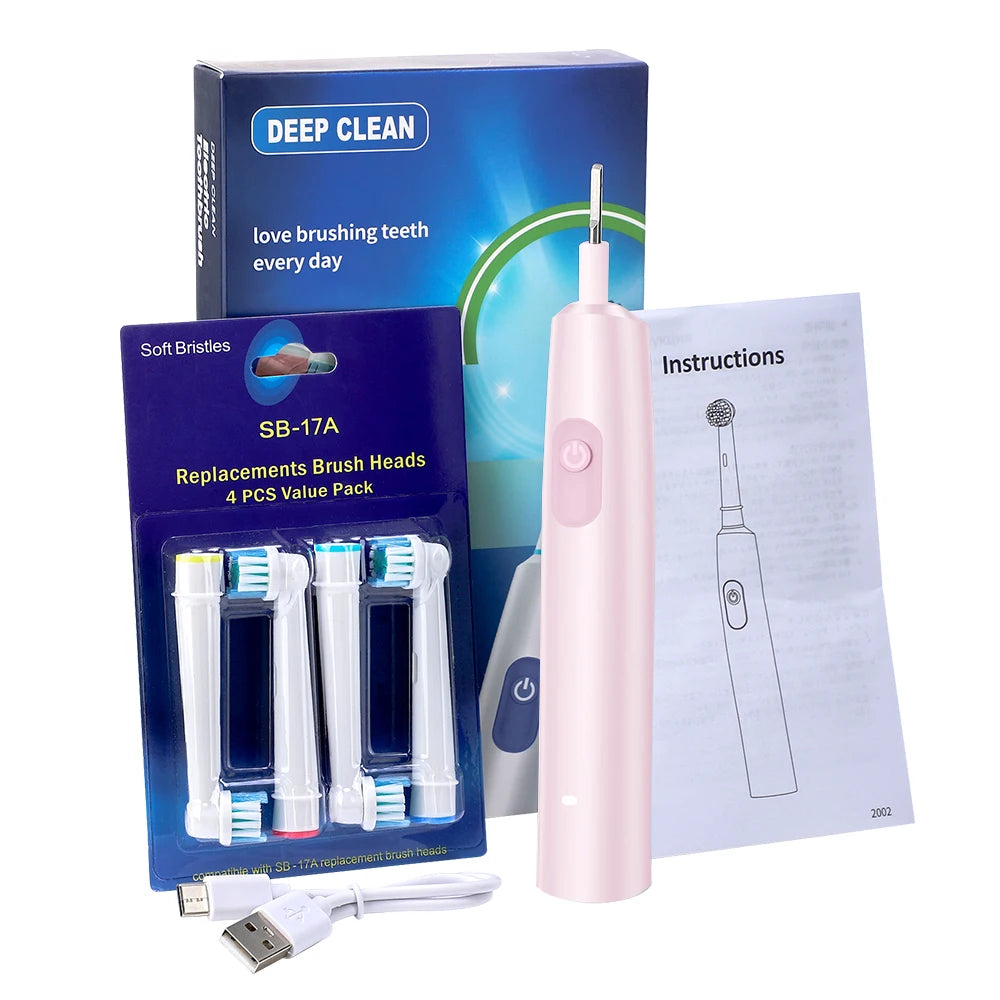 AFDEAL Electric Toothbrush 5 Modes IP67 Rechargeable 4 Heads