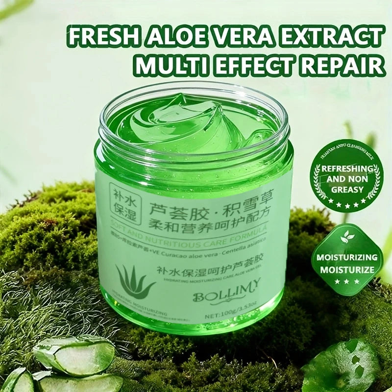 Aloe Vera Centella Asiatica Gel, Facial Care, Refreshing Aloe Vera Gel, Rich in Aloe Vera Ingredients, Hydrates and Firm Oasis Select