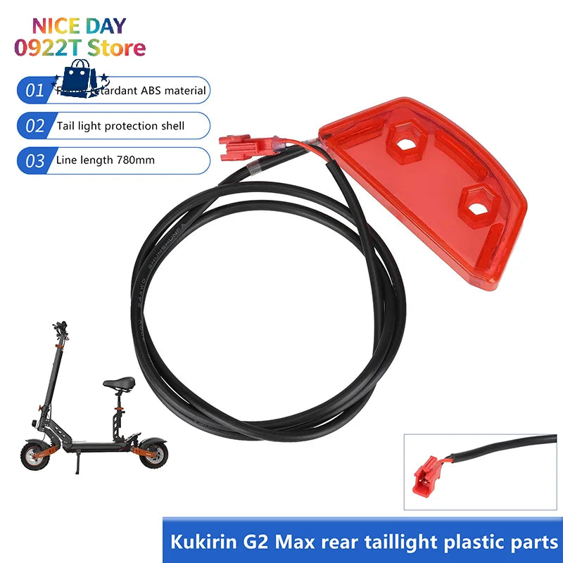 Taillight Warning Lamp For Kukirin G2 Max Electric Scooter Rear Tail Light Assembly Replacement Accessories Parts@#X Oasis Select