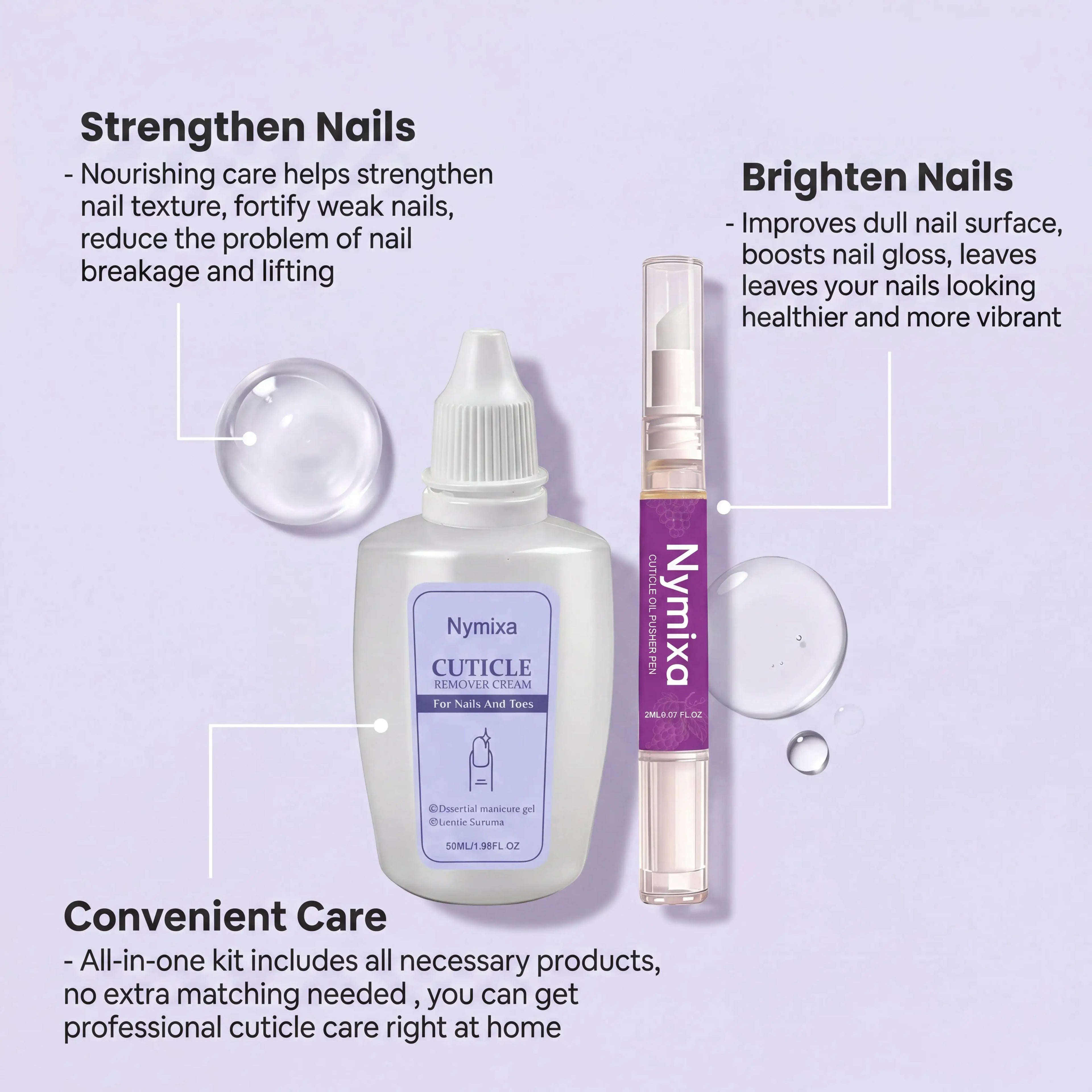 Cuticle Care Kit – Nail Strengthener & Nourishing Oil Pen Cuticle Care Kit Oasis Select